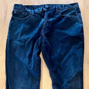 GAP Men's Athletic Cut Jeans in Black 33x30 Stretch Built